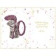 image 2 of Bear Peeking Through 70th Birthday Card