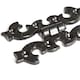 image 2 of Hammer & Tongs Ornate Cabinet Hinge - H95mm - Black | Black | Black