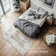 image 3 of Washable Rug Nadira - different sizes, abstract pattern, synthetic wool and felt, non-slip Cream | Beige/Grey | 150 x 80 cm