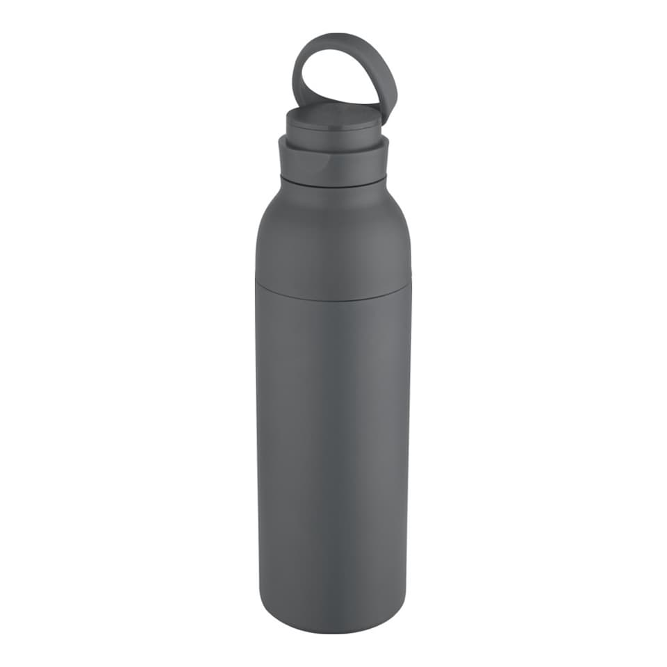 image 1 of Floso Stainless Steel Double Wall 650ml Water Bottle | Grey | Twilight Grey | 1