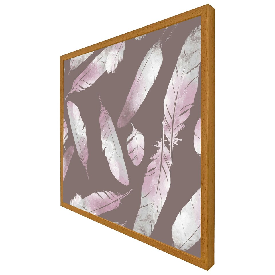 image 1 of Imprints bird feathers (Picutre Frame) Grey | XS