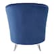 image 4 of Interiors by Premier Blue Tub Chair, Stylish Office Chair, Classy Velvet Chair,  Round Velvet Upholstery Chair for Lounge