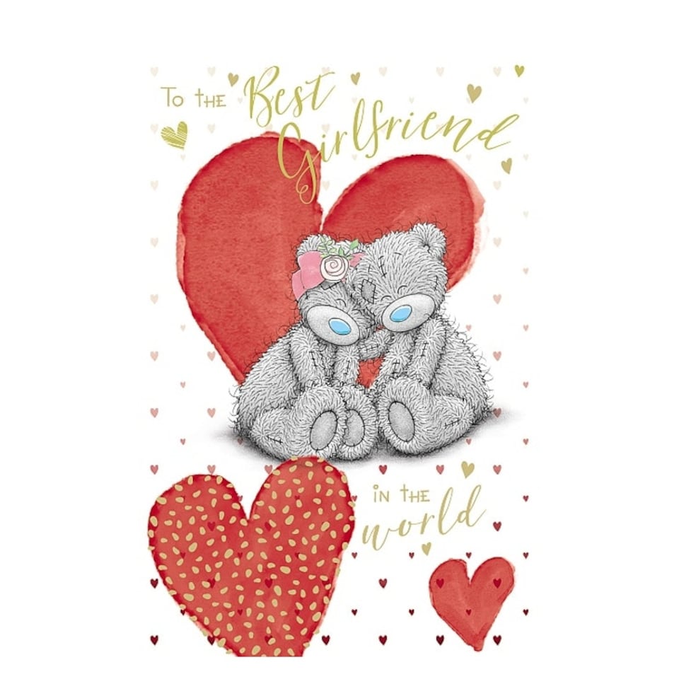 image 1 of Me To You Bear Best Girlfriend Valentine's Day Card