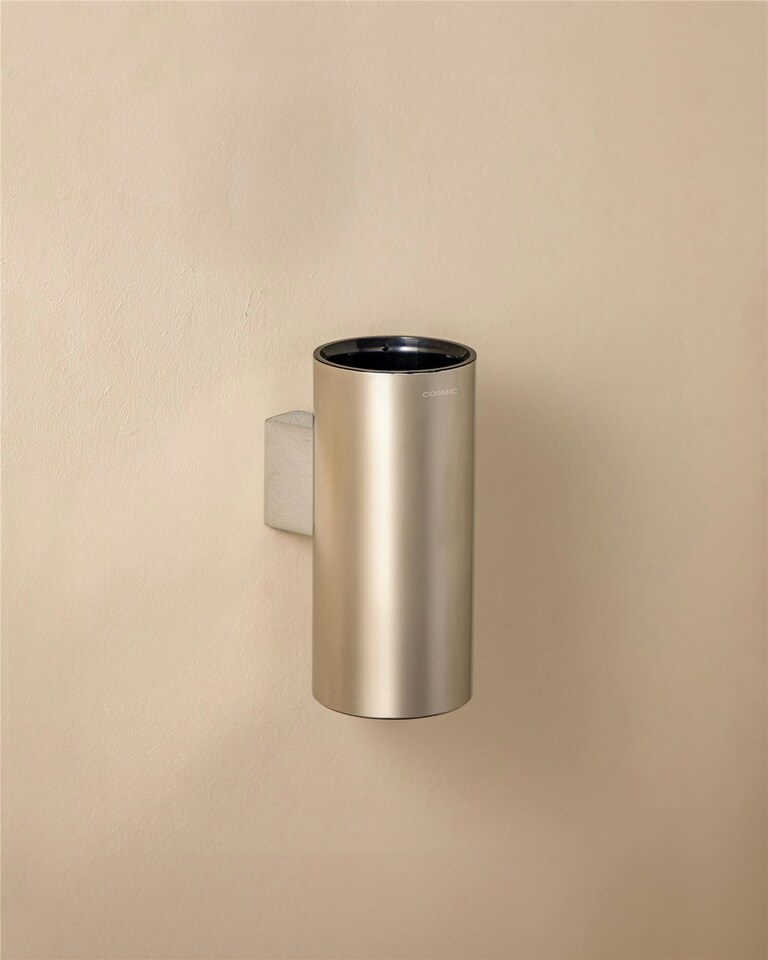 image 1 of Cosmic Wall Mounted Toothbrush Holder with Stainless Steel Chrome for Bathroom