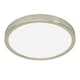 image 1 of EGLO Fueva 6 Silver Steel & Plastic LED CCT Technology Flush Ceiling Light Gold | Satin Nickel