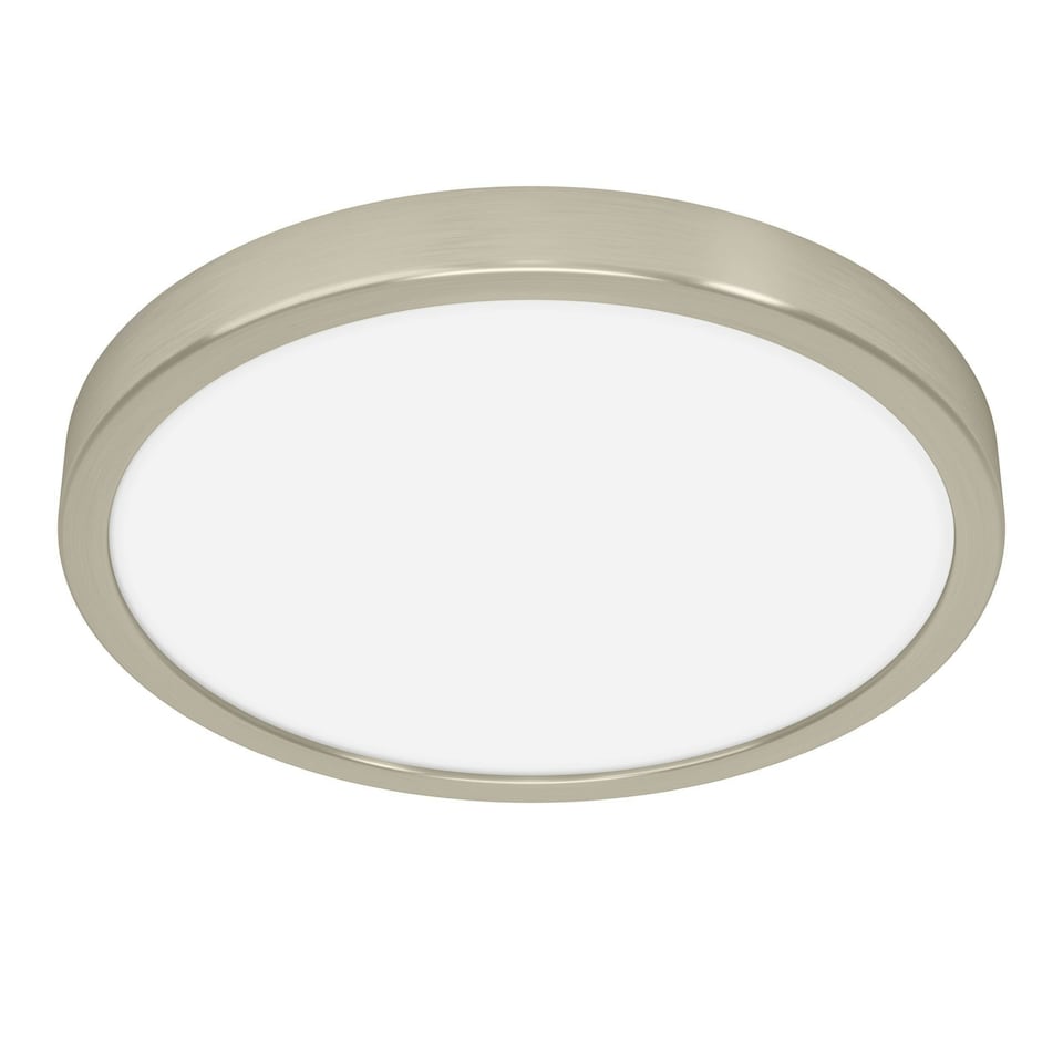 image 1 of EGLO Fueva 6 Silver Steel & Plastic LED CCT Technology Flush Ceiling Light Gold | Satin Nickel