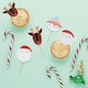 image 2 of Festive Friends Christmas Food Picks - Pack of 12