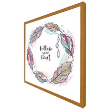 Follow your heart (Picutre Frame) Brown | Oak | S