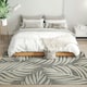 image 2 of HOMCOM Easy-Cleaning Machine Washable Area Rug for Patio, Garden, Grey Grey