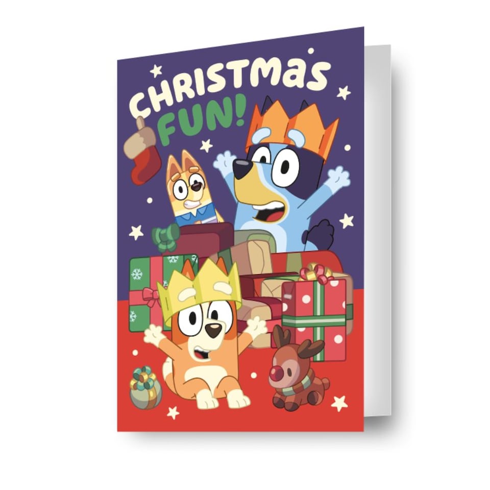 Bluey Jigsaw Christmas Card