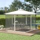 image 2 of Outsunny 302 x 207cm Universal Replacement Gazebo Mesh Netting Screen Walls