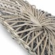 image 4 of Small Wicker Heart Wreath Grey Wash Finish | Brown | Natural