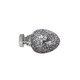 image 2 of 35mm Fixed Length Metal Curtain Pole Set Chrome Alexia Finial 330cm