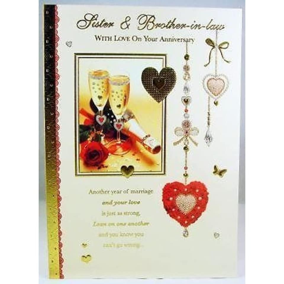 image 1 of Sister and Brother-in-Law On Your Anniversary Card
