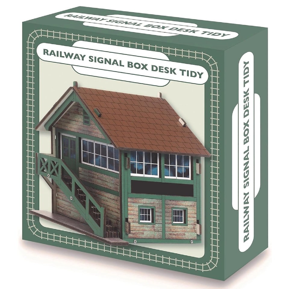 image 1 of Railway Signal Box Desk Tidy Self Assembly