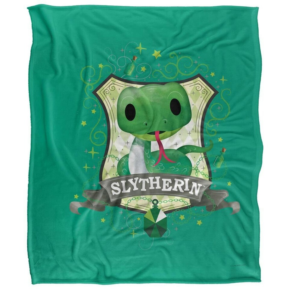image 1 of Harry Potter Slytherin Cute Blanket - Multicoloured - One Size