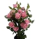 image 5 of Artificial Flowers Rose Bush Potted Deluxe Highly Realistic