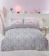 image 1 of Dalmation Polycotton Reversible Duvet Cover Set with Pillowcase | Black | King