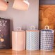 image 7 of Nicola Spring Hand-Printed Kitchen Canister - 1 Litre - Orange | Orange | Orange