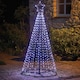 image 2 of 2.1m Light up Christmas Twinkle Maypole Tree with Warm/Cool White LEDs