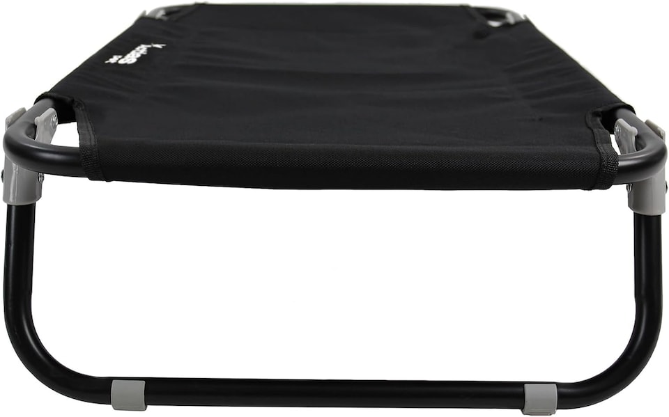 image 1 of Actiaspet Elevated Folding Dog Bed Indoor Outdoor Pet Cot Steel Frame (Black, Medium)