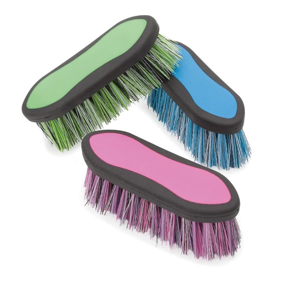 image 1 of Shires Ezi-Groom Dandy Brush Green | Small