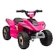 image 1 of HOMCOM 6V Kids Electric Ride on Car All Terrain Vehicle Toy Quad Bike with Forward Reverse Functions Toddlers for 18-36 Months Old Pink