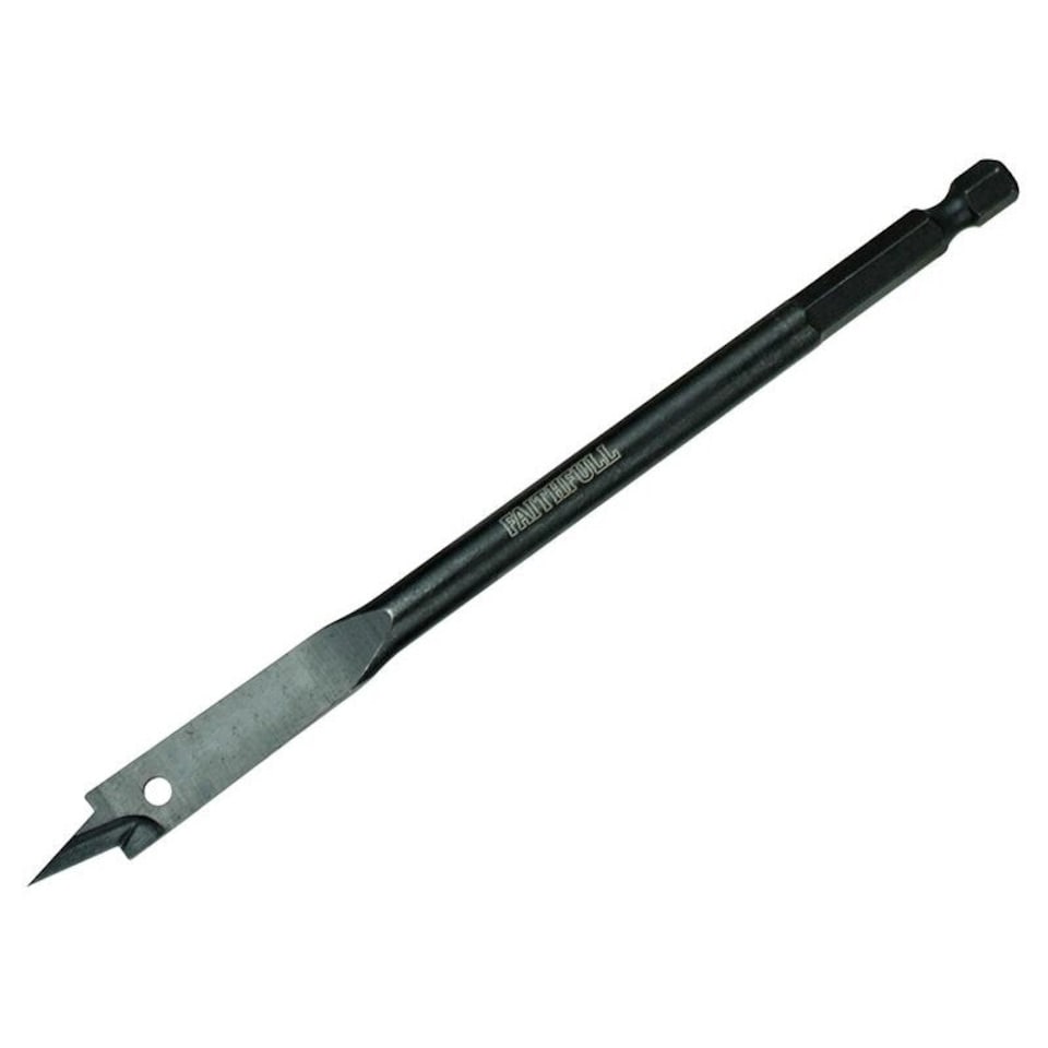 Faithfull Impact Rated Flat Bit - Multi Colour - 8mm