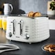 image 2 of GEEPAS 4-Slice 'Diamond' Bread Toaster White