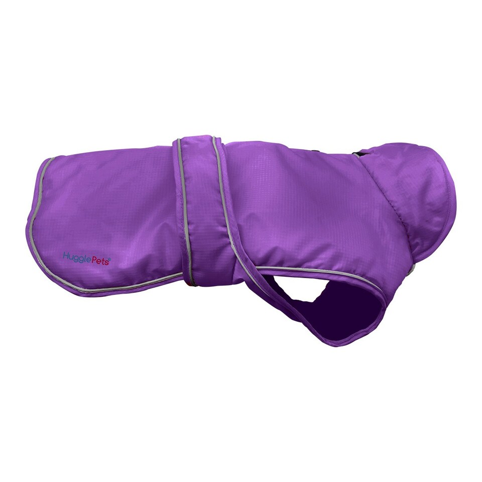 image 1 of HugglePets Arctic Armour Dog Coat Purple | M