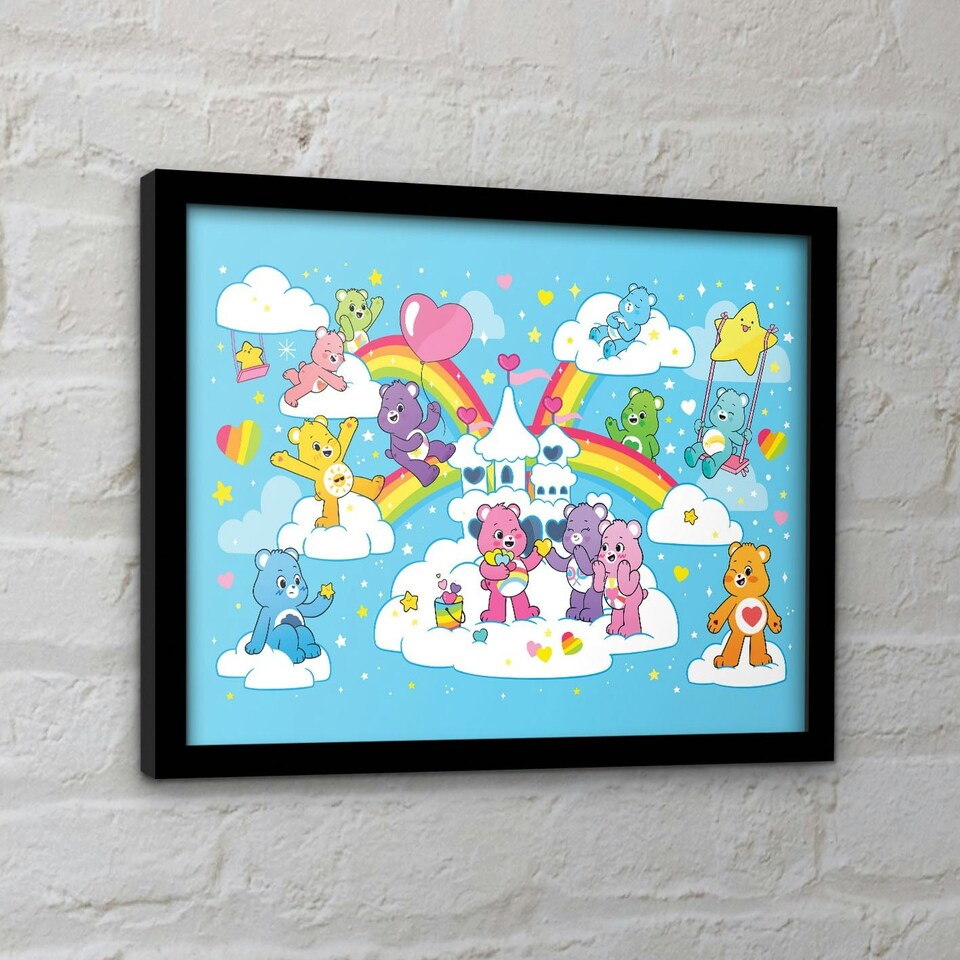 image 1 of Care Bears (Rainbows) Framed 30x40cm Print
