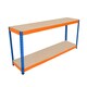 image 2 of S-Rax 2 Tier Workbench - 180cm x 45cm x 90cm Orange