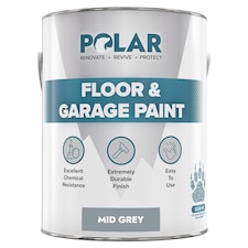 Polar Floor & Garage Paint Heavy Duty Durable | Grey | Mid Grey | 5 litre