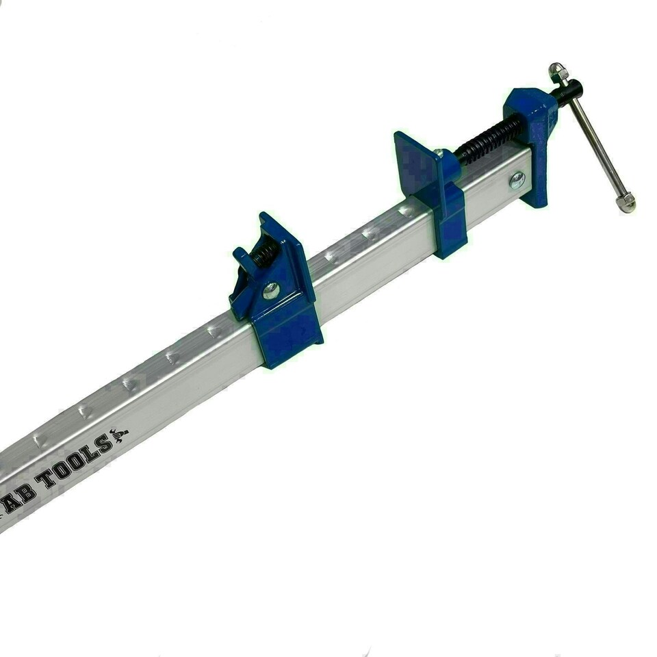 image 1 of 48" 1200mm Aluminium Sash Clamp Grip Bench Work Holder Vice Slide Cramp 4pk