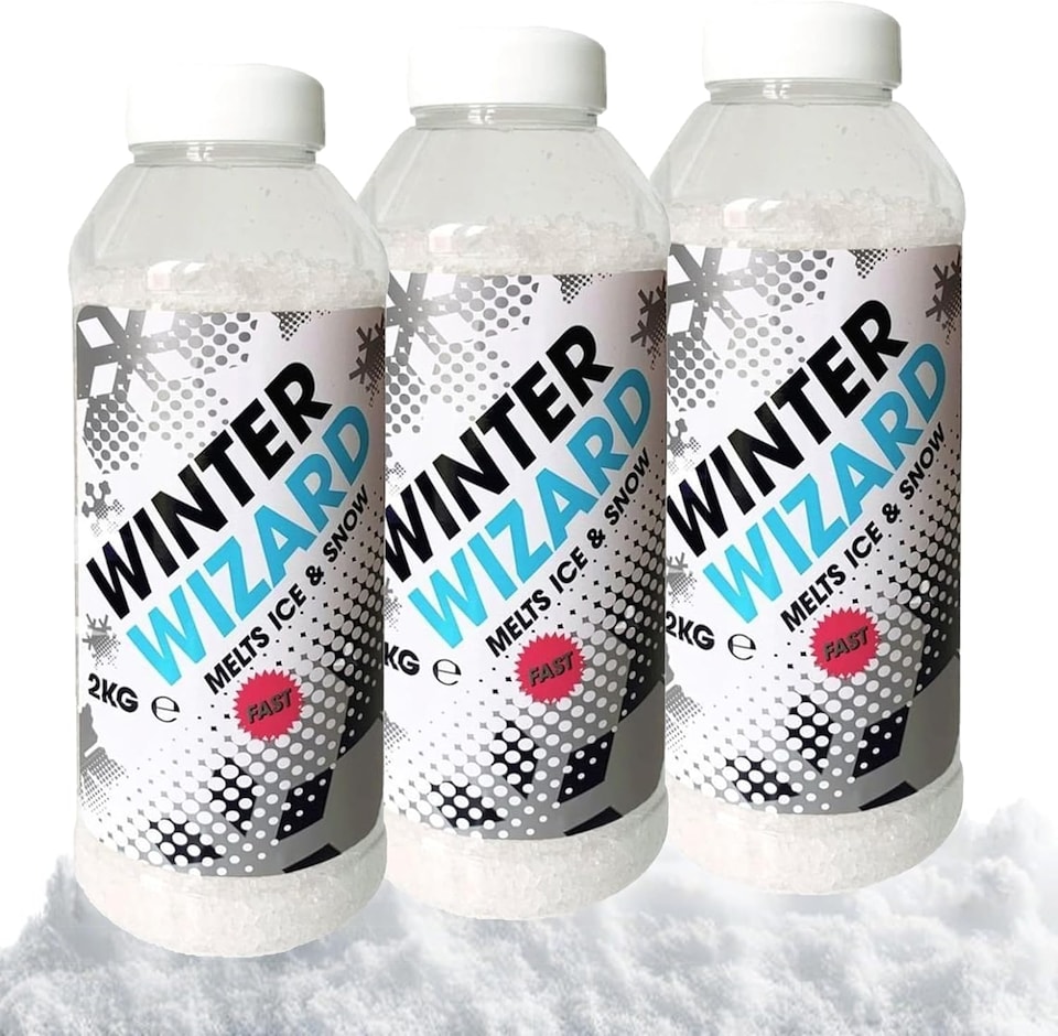 image 1 of 1 Tub 2kg De-Icer Shaker Tub Winter Salt White Grit Rock Salt