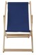 image 1 of Essentials by Premier Blue Deck Chair, Water-resistant Small Outdoor Deck Chair, Built Last Lawn Chair, Foldable Wooden Deck Chair