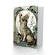 image 2 of Dog Lover Floral Pattern Chihuahua Art Nouveau Animal Greeting Card