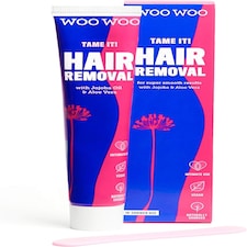 WooWoo Tame It Natural Intimate Hair Removal Cream - Painless Vegan Hair Remover For Sensitive Skin - 50ml