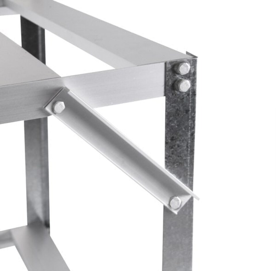 image 1 of Primrose Traditional 3 Tier Greenhouse Staging - Silver