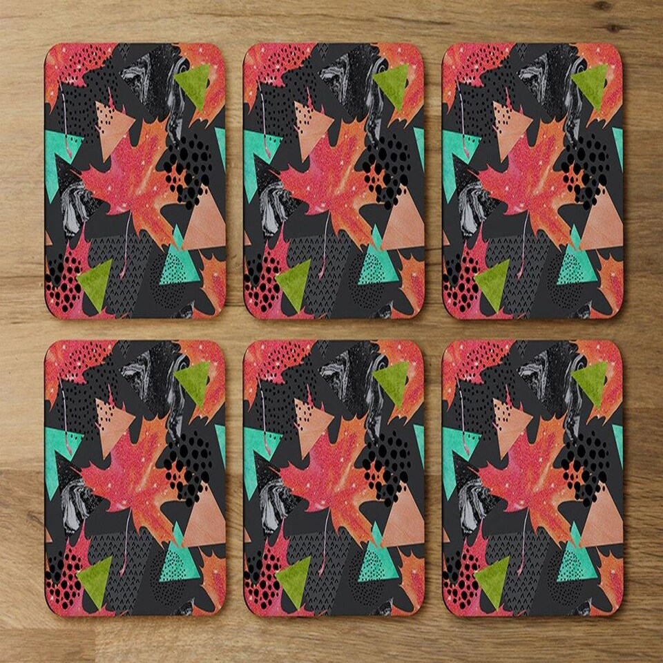 image 1 of Maple Leaf Geometrics (Coaster)