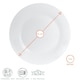 image 3 of Argon Tableware Classic White Dinner Plates - 30cm - Pack of 6 White