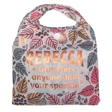 History & Heraldry Personalised Sparkle Reusable Foldable Shopper Bag - Rebecca Multi