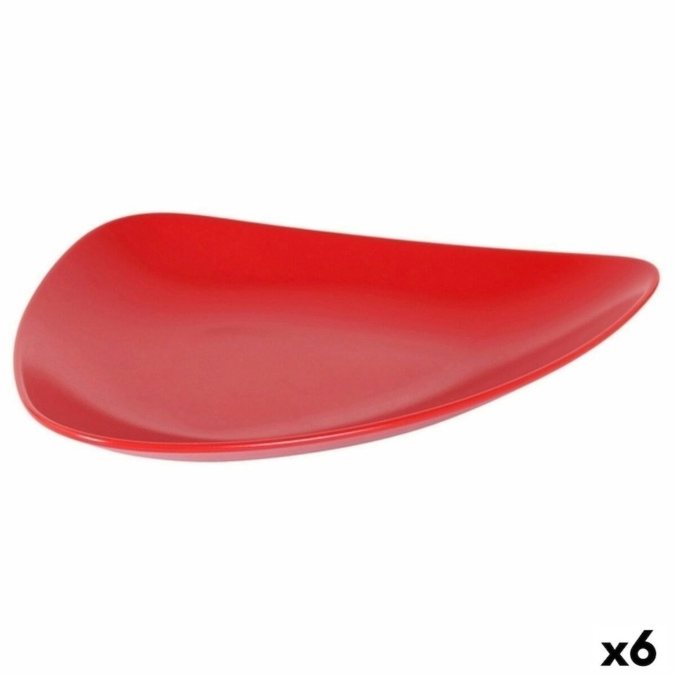 image 1 of Flat Plate Inde Red 31 x 25 x 4 cm (6 Units) N/A