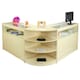image 2 of Libra Maple Shop Counter & Retail Display Set Brown