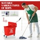 image 6 of HOMCOM 20L Compact Mop Bucket with Wringer on Wheels Black