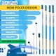 image 6 of 10ft Window Squeegee with Extension Pole, Window Cleaner Tool with 2-Stage Telescoping Pole, Window Cleaning Kit with 10ft Pole (3m) & Microfiber Cloths, 2 Blades Replacements & ACME Adapter