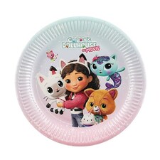 Gabby's Dollhouse Round Paper Plates 23cm - Pack of 6
