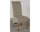 image 7 of Kuba 150 x 85 cm Chunky Medium Oak Dining Table and 4 Montana Fabric Chairs | Grey | Grey