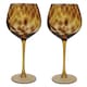 image 1 of BarCraft Tortoiseshell Pattern Gin Glasses Gift Box Set of 2