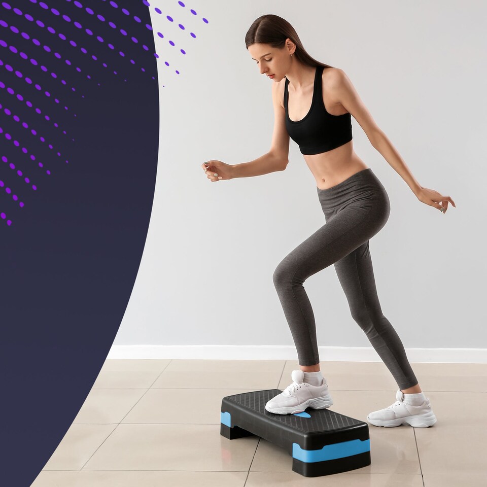 image 1 of Kayman Aerobic Exercise Step with Two Adjustable Height Levels